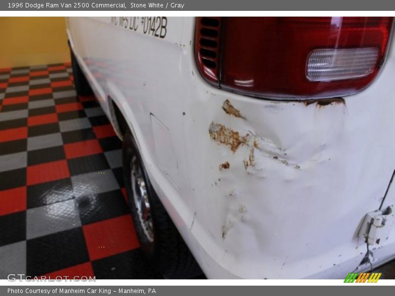 Stone White / Gray 1996 Dodge Ram Van 2500 Commercial