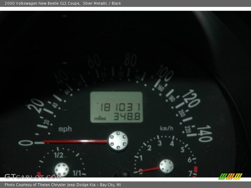 Silver Metallic / Black 2000 Volkswagen New Beetle GLS Coupe