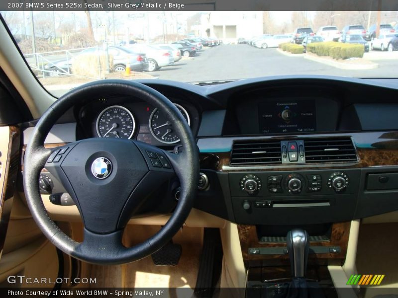 Silver Grey Metallic / Beige 2007 BMW 5 Series 525xi Sedan