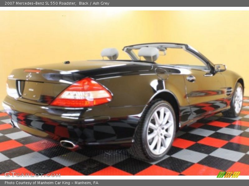 Black / Ash Grey 2007 Mercedes-Benz SL 550 Roadster