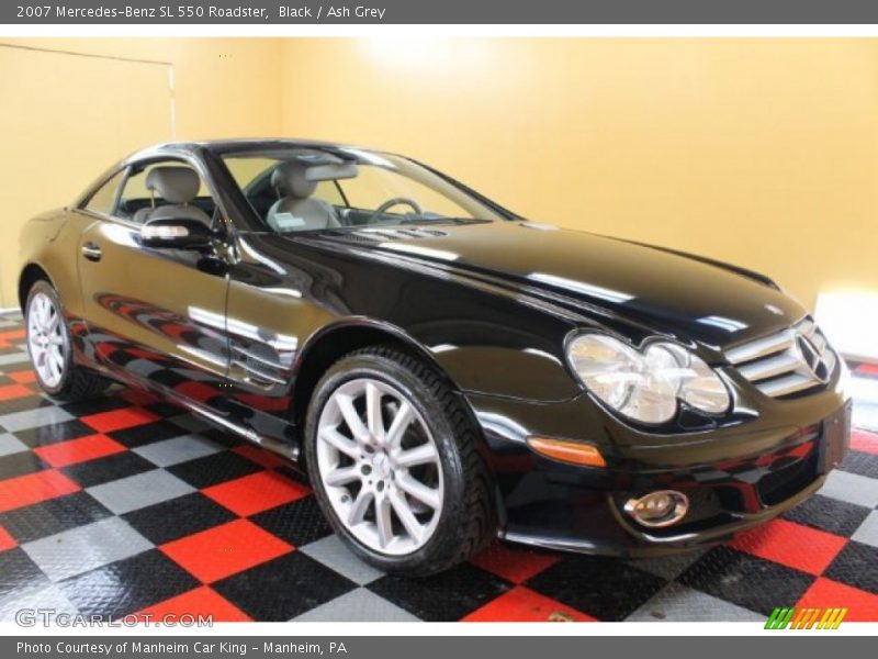 Black / Ash Grey 2007 Mercedes-Benz SL 550 Roadster