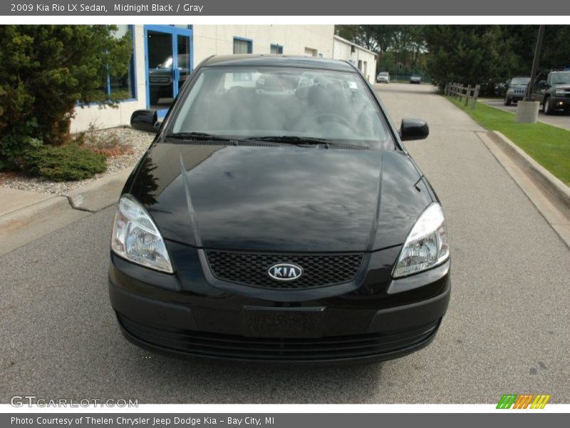 Midnight Black / Gray 2009 Kia Rio LX Sedan