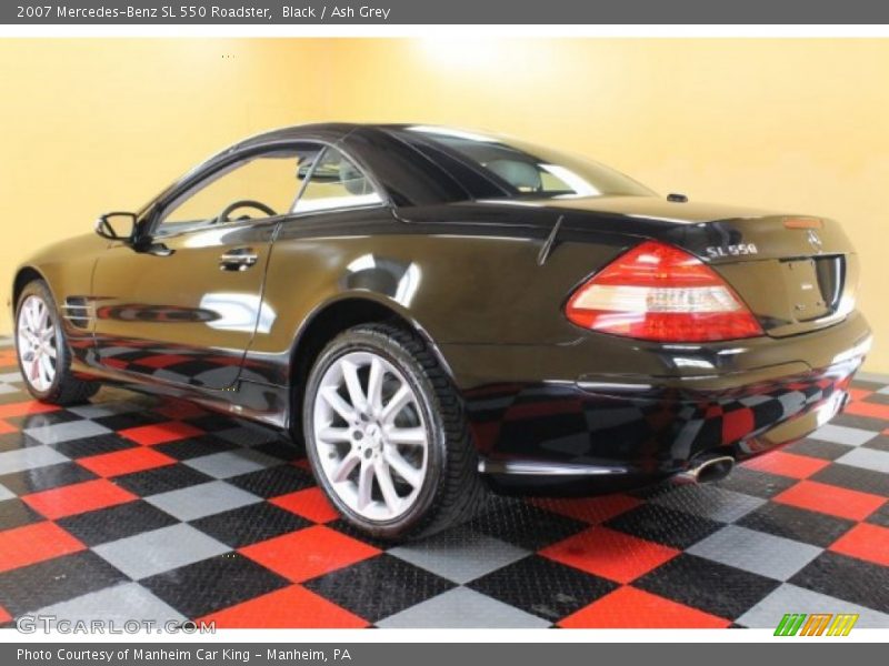 Black / Ash Grey 2007 Mercedes-Benz SL 550 Roadster