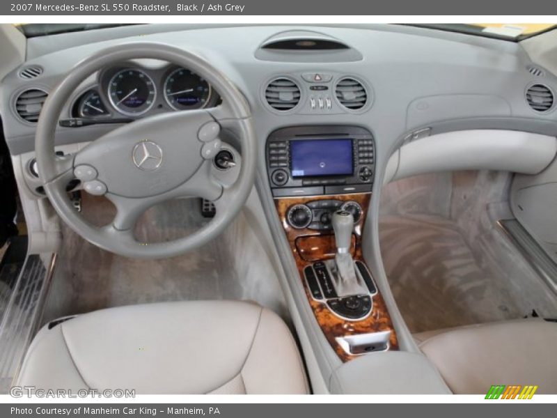 Black / Ash Grey 2007 Mercedes-Benz SL 550 Roadster