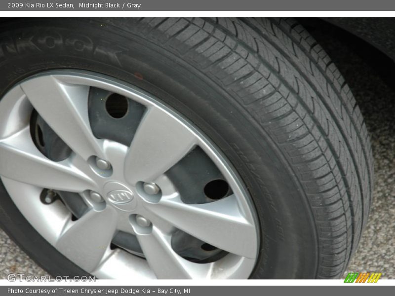 Midnight Black / Gray 2009 Kia Rio LX Sedan
