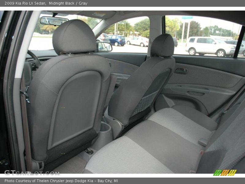 Midnight Black / Gray 2009 Kia Rio LX Sedan