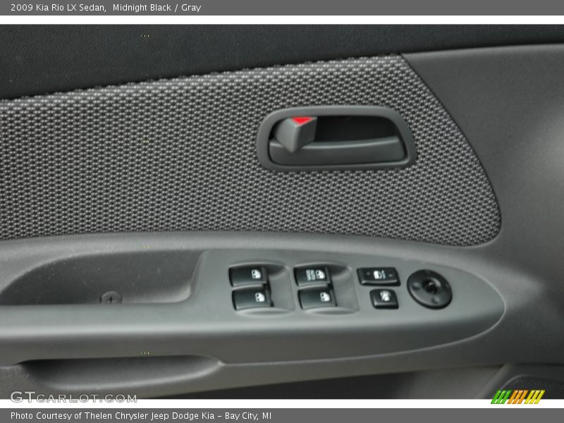 Midnight Black / Gray 2009 Kia Rio LX Sedan