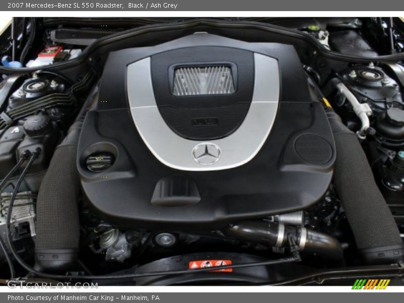 Black / Ash Grey 2007 Mercedes-Benz SL 550 Roadster