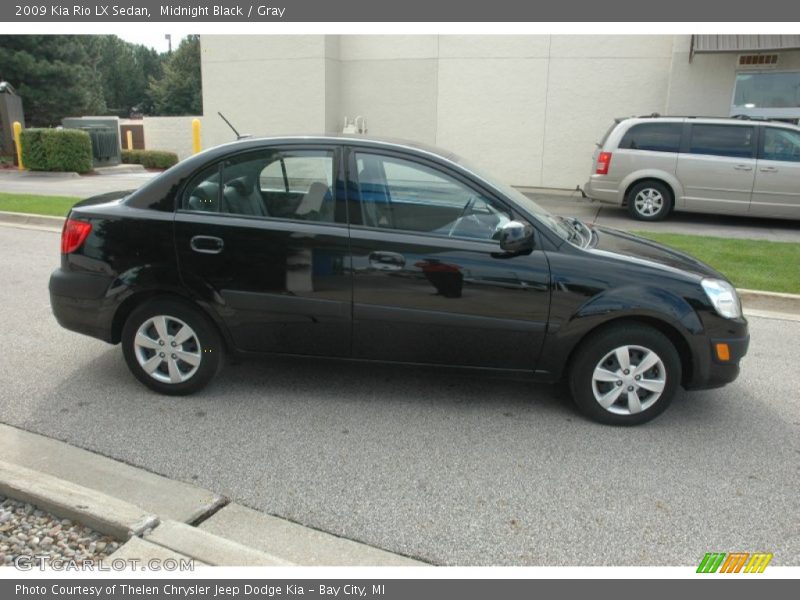 Midnight Black / Gray 2009 Kia Rio LX Sedan