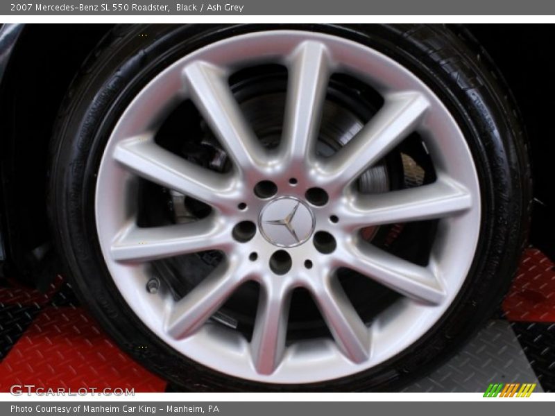 Black / Ash Grey 2007 Mercedes-Benz SL 550 Roadster