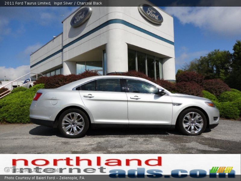 Ingot Silver / Charcoal Black 2011 Ford Taurus Limited