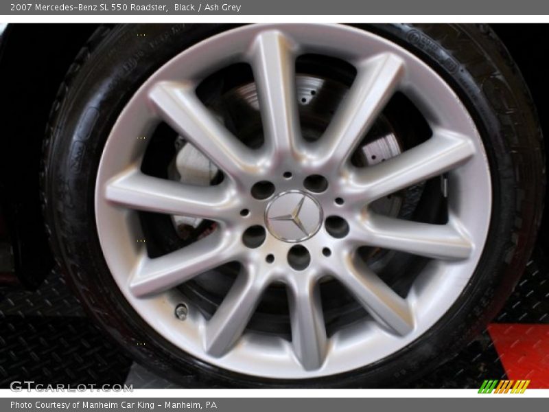 Black / Ash Grey 2007 Mercedes-Benz SL 550 Roadster