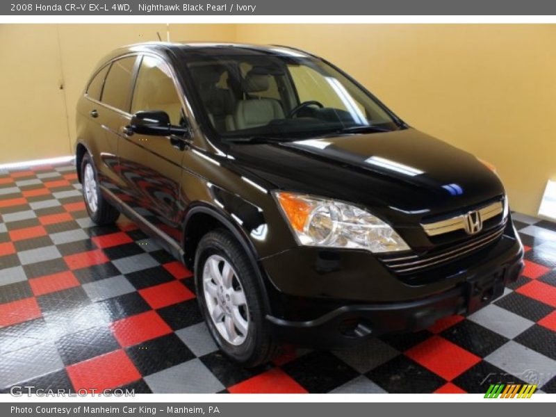 Nighthawk Black Pearl / Ivory 2008 Honda CR-V EX-L 4WD