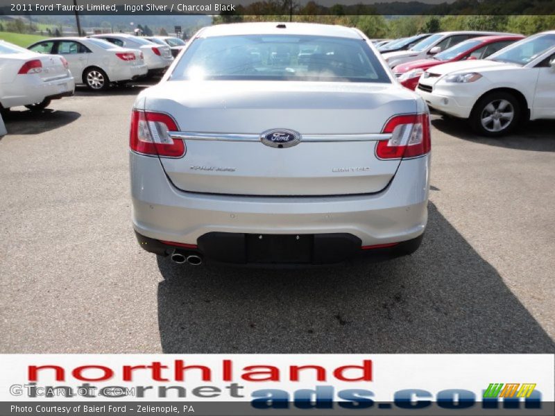 Ingot Silver / Charcoal Black 2011 Ford Taurus Limited