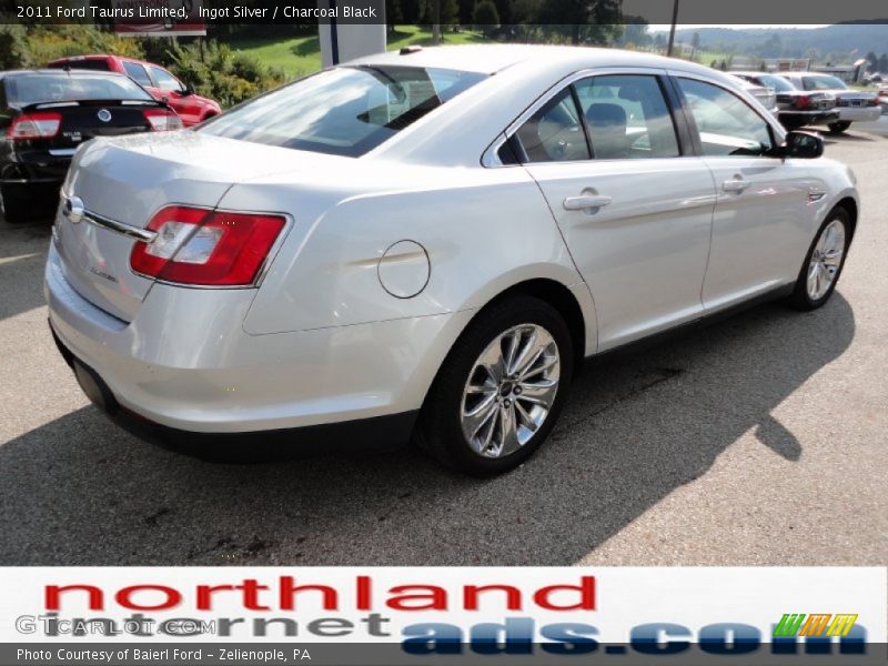Ingot Silver / Charcoal Black 2011 Ford Taurus Limited