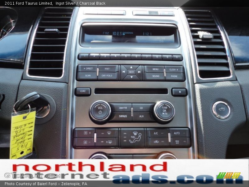 Ingot Silver / Charcoal Black 2011 Ford Taurus Limited