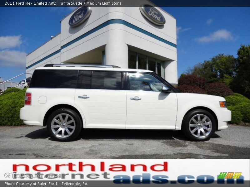 White Suede / Medium Light Stone 2011 Ford Flex Limited AWD