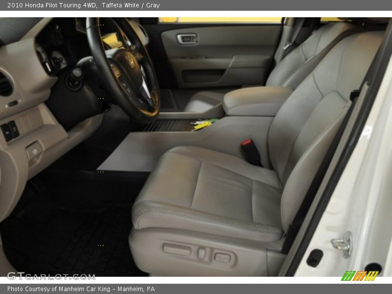 Taffeta White / Gray 2010 Honda Pilot Touring 4WD
