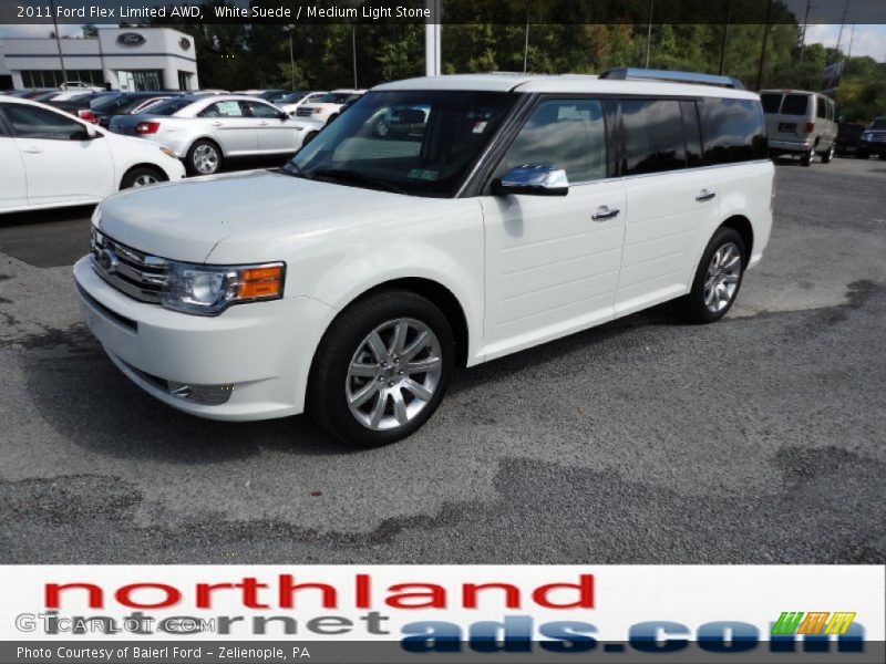 White Suede / Medium Light Stone 2011 Ford Flex Limited AWD