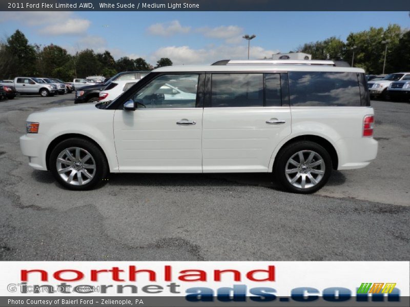 White Suede / Medium Light Stone 2011 Ford Flex Limited AWD