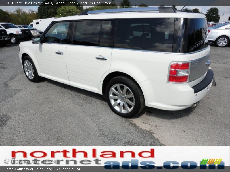 White Suede / Medium Light Stone 2011 Ford Flex Limited AWD