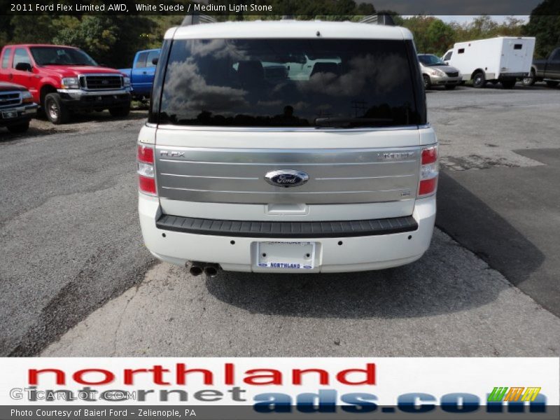 White Suede / Medium Light Stone 2011 Ford Flex Limited AWD