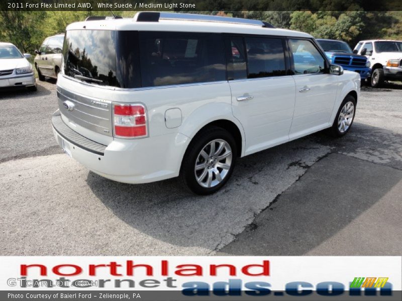 White Suede / Medium Light Stone 2011 Ford Flex Limited AWD