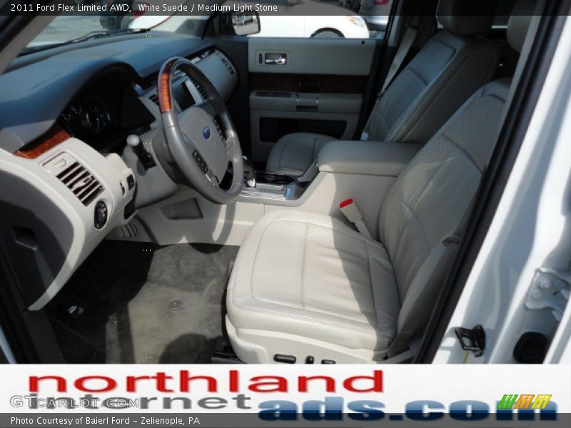White Suede / Medium Light Stone 2011 Ford Flex Limited AWD