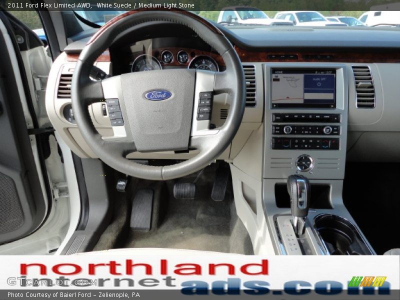 White Suede / Medium Light Stone 2011 Ford Flex Limited AWD