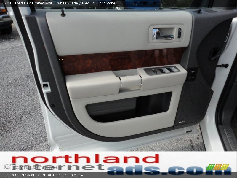 White Suede / Medium Light Stone 2011 Ford Flex Limited AWD