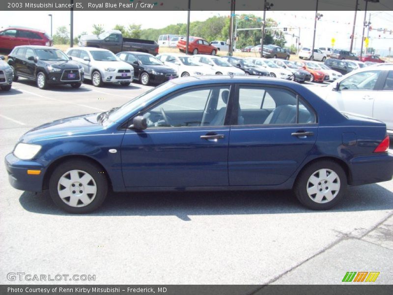 Royal Blue Pearl / Gray 2003 Mitsubishi Lancer ES