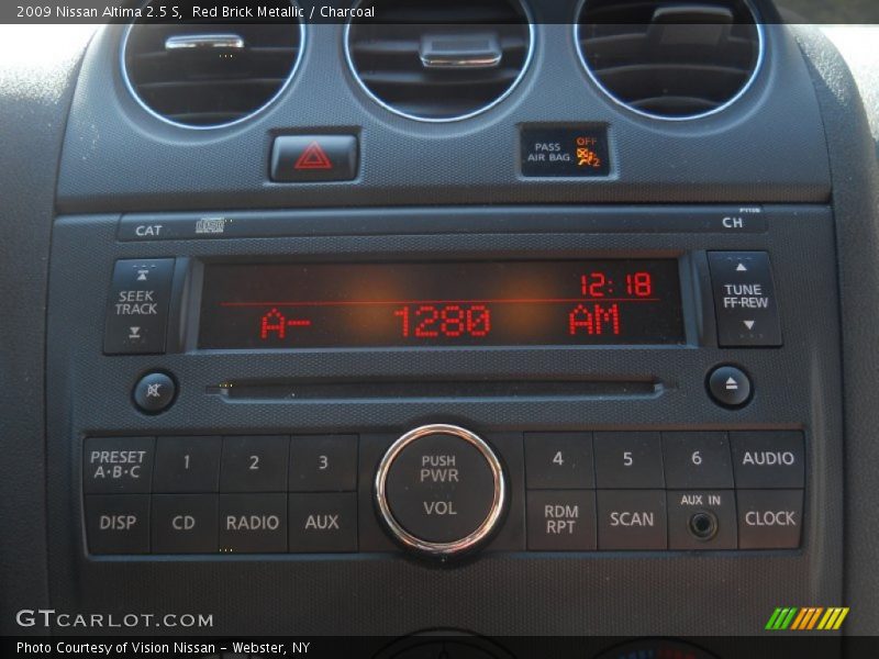 Red Brick Metallic / Charcoal 2009 Nissan Altima 2.5 S