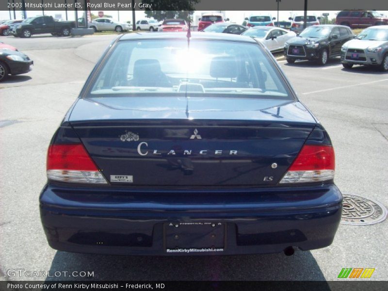 Royal Blue Pearl / Gray 2003 Mitsubishi Lancer ES