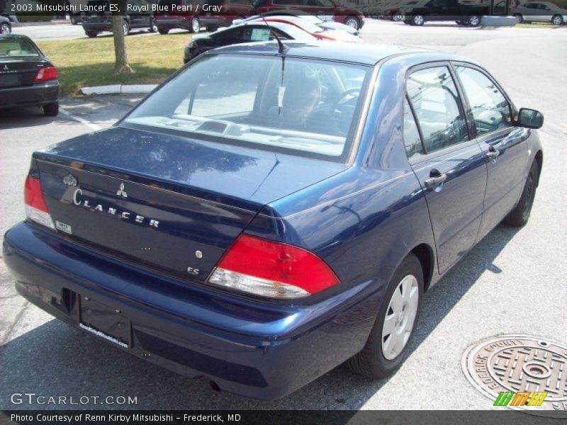 Royal Blue Pearl / Gray 2003 Mitsubishi Lancer ES