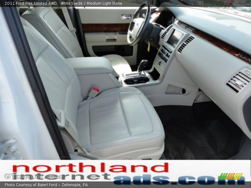 White Suede / Medium Light Stone 2011 Ford Flex Limited AWD