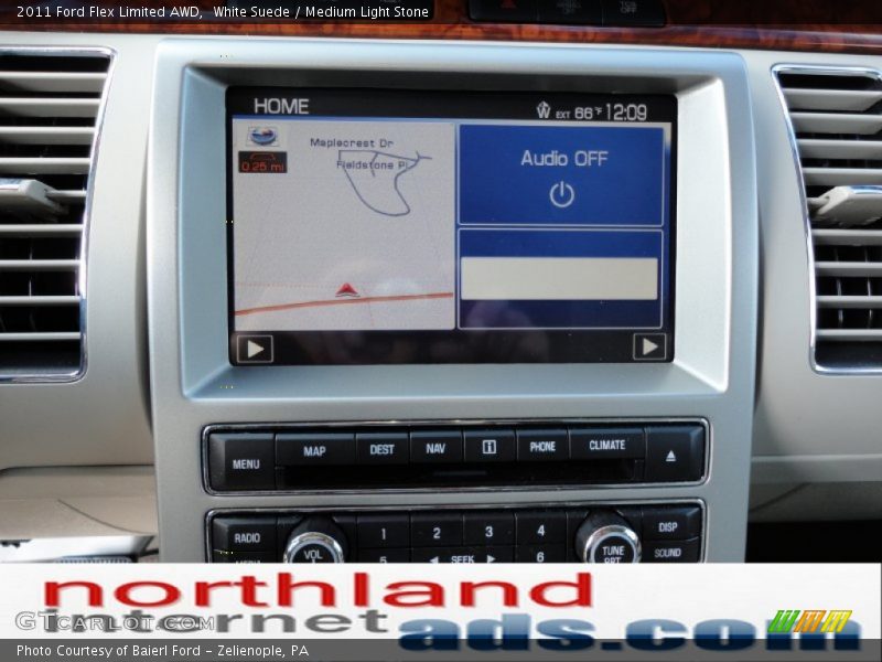 White Suede / Medium Light Stone 2011 Ford Flex Limited AWD