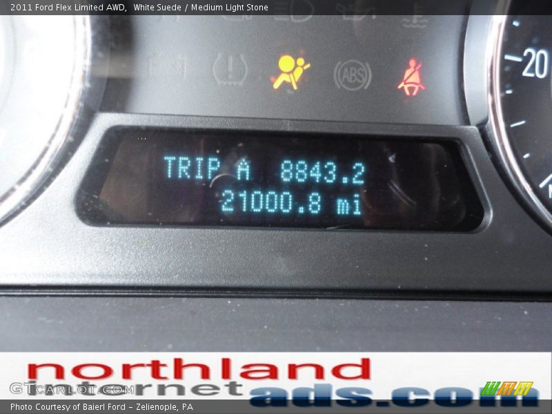 White Suede / Medium Light Stone 2011 Ford Flex Limited AWD