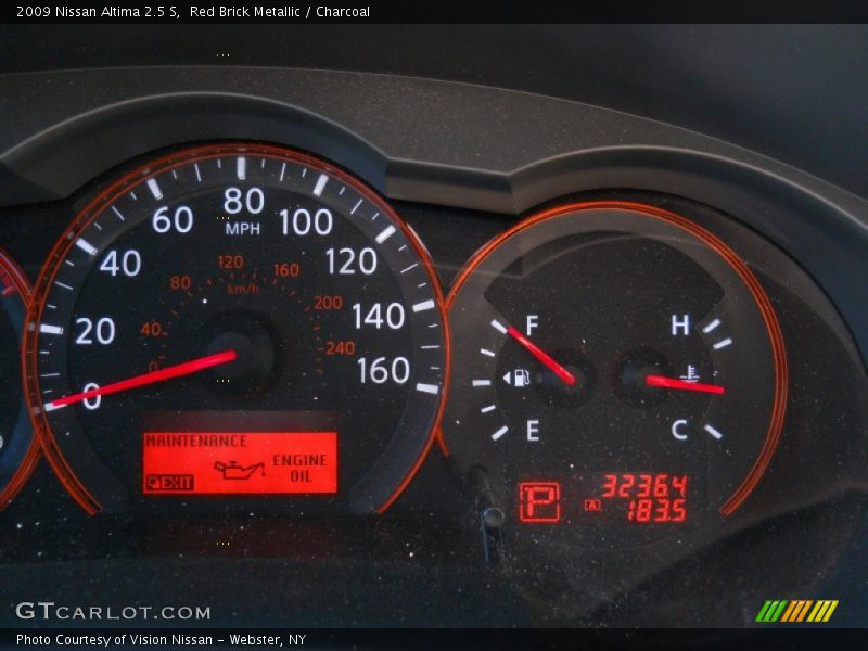 Red Brick Metallic / Charcoal 2009 Nissan Altima 2.5 S