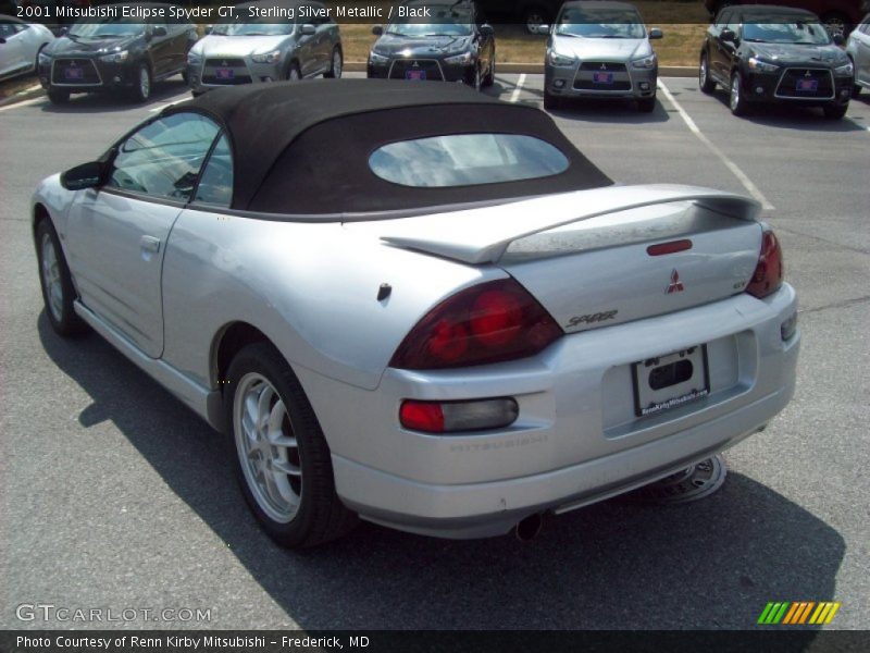 Sterling Silver Metallic / Black 2001 Mitsubishi Eclipse Spyder GT