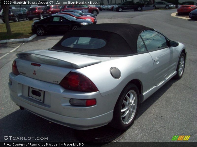 Sterling Silver Metallic / Black 2001 Mitsubishi Eclipse Spyder GT
