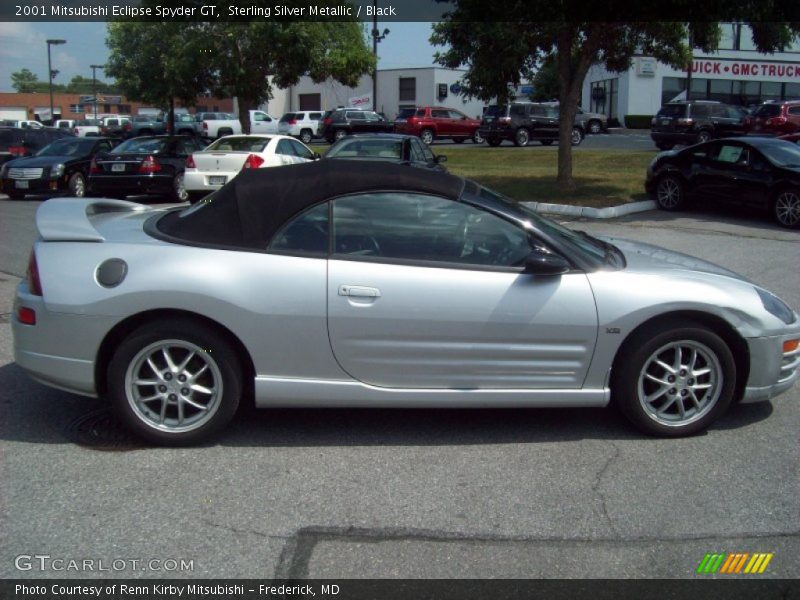 Sterling Silver Metallic / Black 2001 Mitsubishi Eclipse Spyder GT