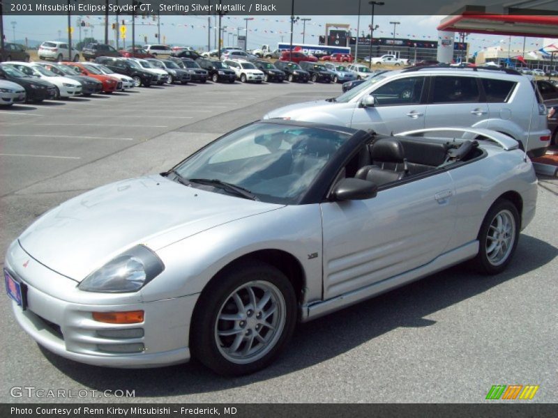 Sterling Silver Metallic / Black 2001 Mitsubishi Eclipse Spyder GT