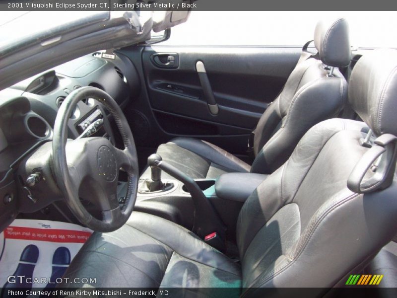 Sterling Silver Metallic / Black 2001 Mitsubishi Eclipse Spyder GT