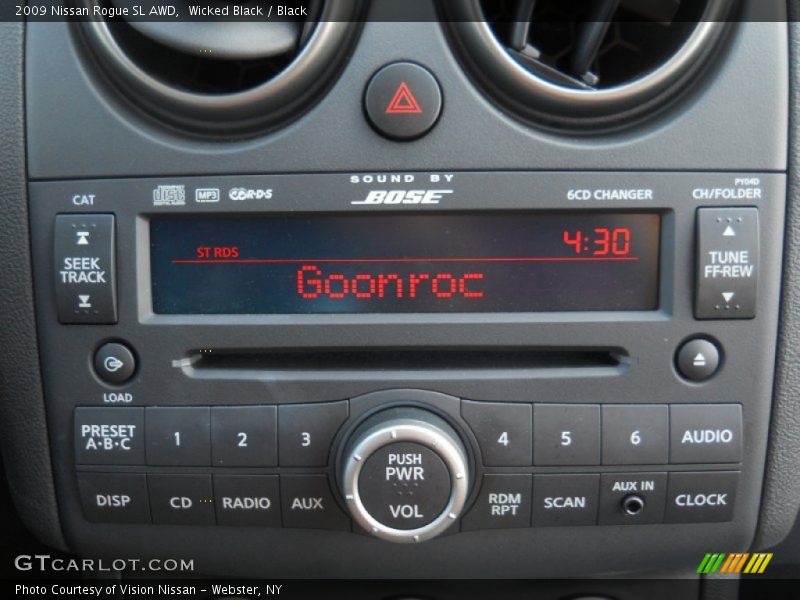 Wicked Black / Black 2009 Nissan Rogue SL AWD