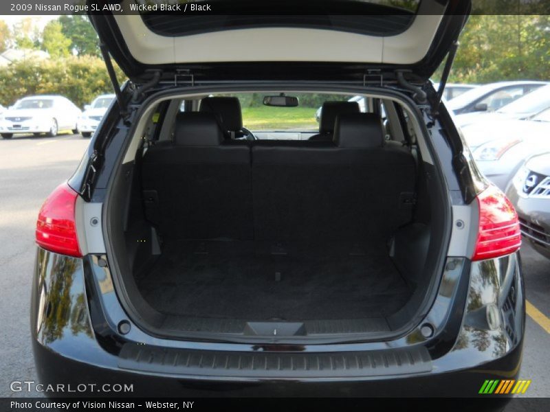 Wicked Black / Black 2009 Nissan Rogue SL AWD