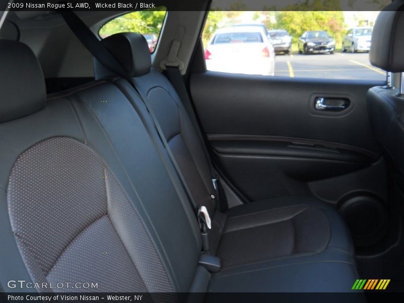 Wicked Black / Black 2009 Nissan Rogue SL AWD