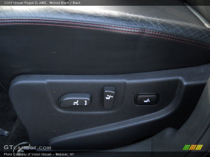 Wicked Black / Black 2009 Nissan Rogue SL AWD
