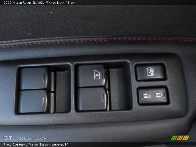 Wicked Black / Black 2009 Nissan Rogue SL AWD