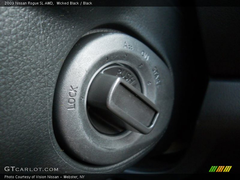 Wicked Black / Black 2009 Nissan Rogue SL AWD