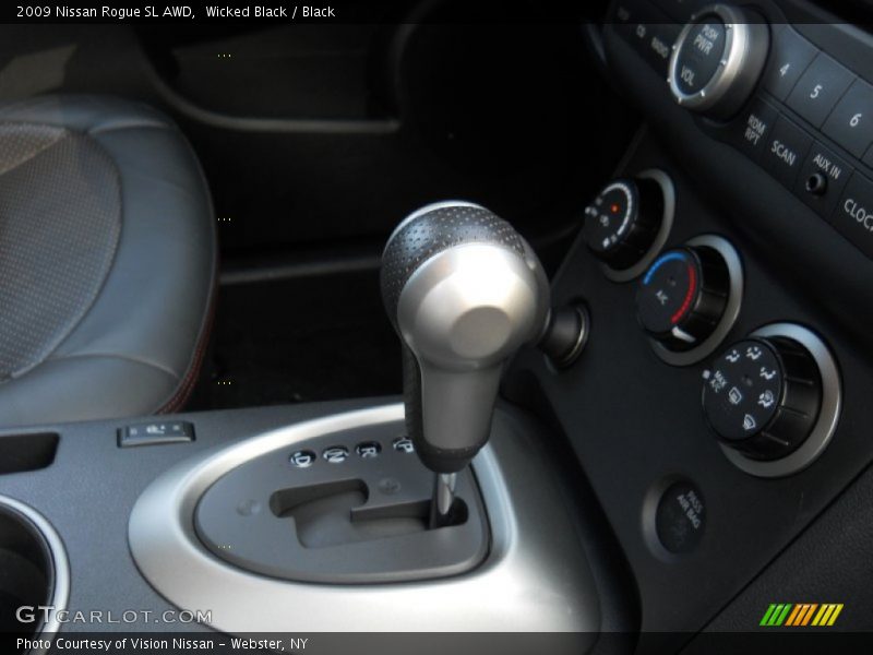 Wicked Black / Black 2009 Nissan Rogue SL AWD